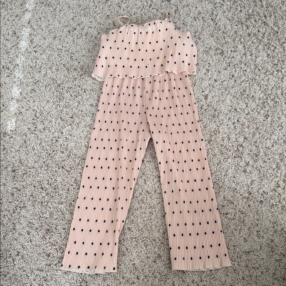 Girls polka dot romper